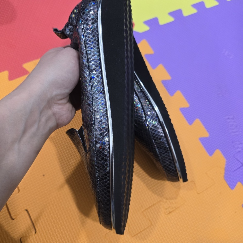 Gianni Ferrante Italy Women's Loafers Size 39 US 9.5-10 | 26cm Holographic Snake - Picture 11 of 12